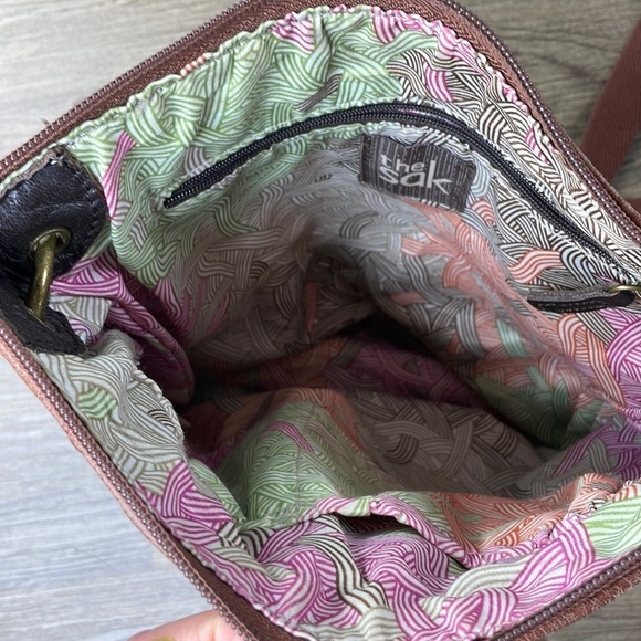 The Sak Cora Brown Genuine Leather Shoulder Bag, Crossbody Bag - Picture 7 of 9